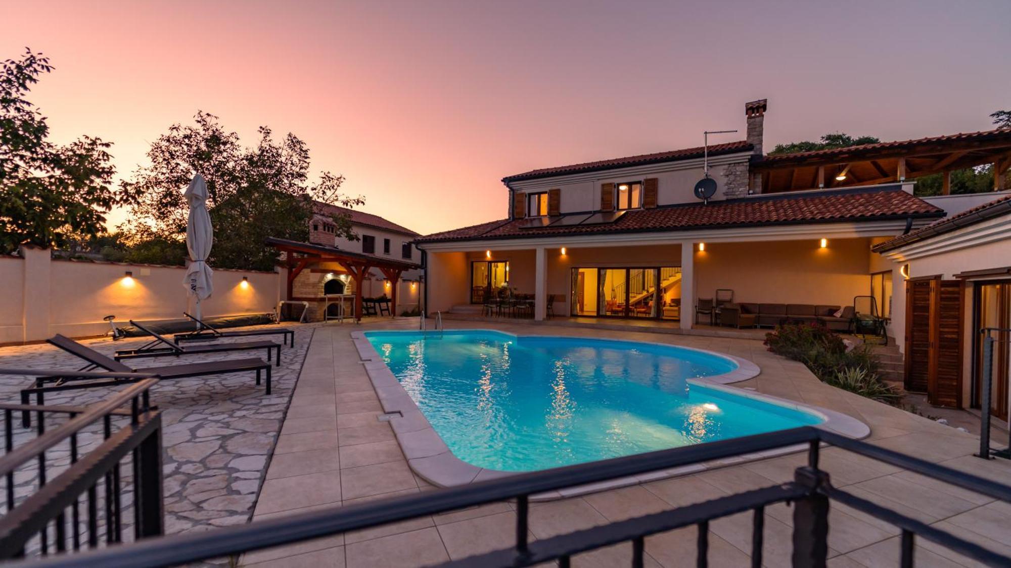 Villa Arton Heated Swimming-Pool Žminj المظهر الخارجي الصورة